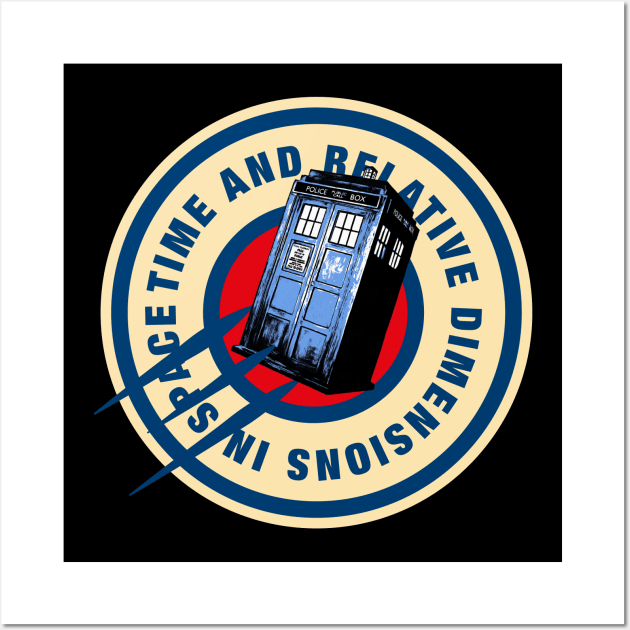 Tardis Wall Art by CrawfordFlemingDesigns